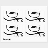 Cereal Guy Meme Rechthoekige Sticker (Vel)