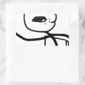 Cereal Guy Meme Rechthoekige Sticker (Tas)