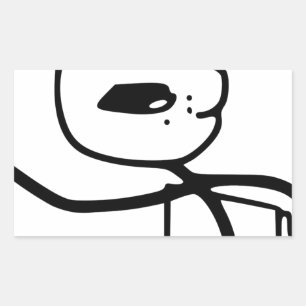 Cereal Guy Meme Rechthoekige Sticker