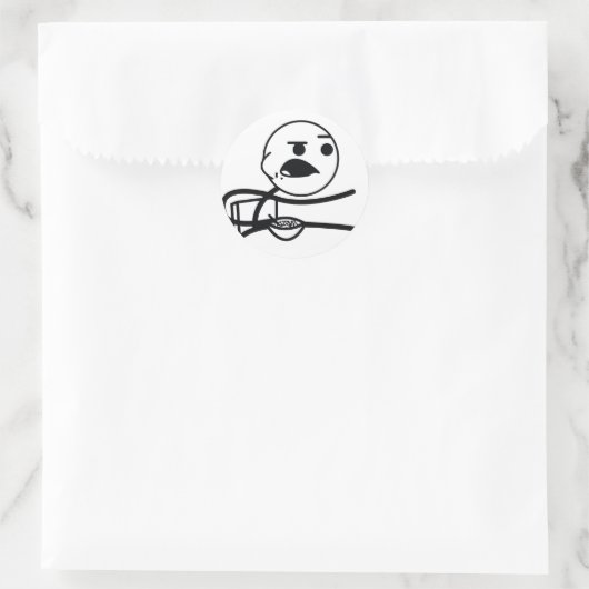 Cereal Guy Ronde Sticker (Tas)