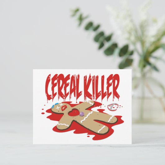 Cereal Killer Briefkaart (Staand voorkant)