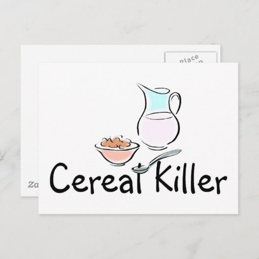 Cereal Killer Briefkaart (Voorkant / Achterkant)