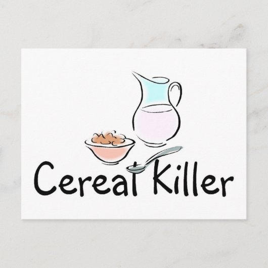 Cereal Killer Briefkaart (Voorkant)