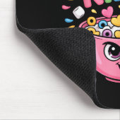 Cereal Killer Cartoon Bowl Funny Breakfast Muismat (Hoek)