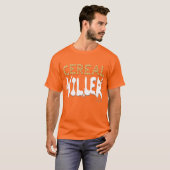 Cereal Killer Funny Breakfast Cereal Lover Oranje T-shirt (Voorkant volledig)