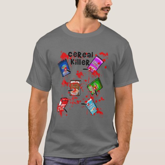 Cereal Killer Funny Easy Lazy Last Minute Heiwee T-shirt (Voorkant)