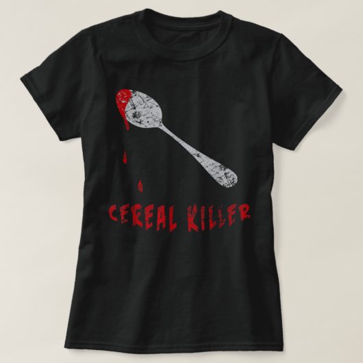 Cereal Killer Funny Halloween Costume Gift Lazy T-shirt (Design voorkant)
