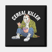 Cereal Killer Funny Halloween Horror Movie Masked  Magneet (Voorkant)