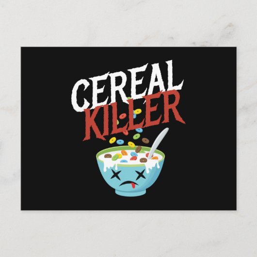 Cereal Killer Halloween Costume Monster Briefkaart (Voorkant)