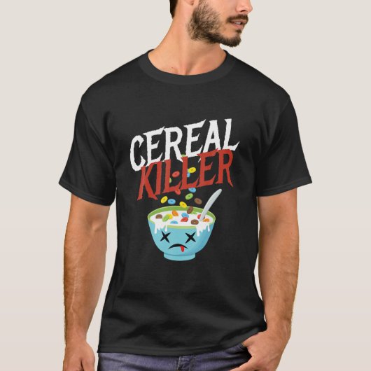 Cereal Killer I Costume Breakfast Cereal Halloween T-shirt (Voorkant)