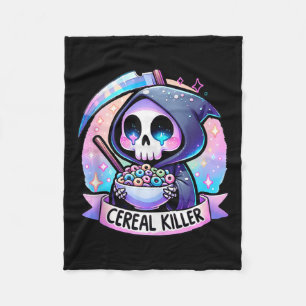 Cereal Killer Ontbijt Cereal Bowl Cereals Skull Fleece Deken