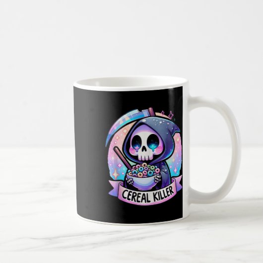 Cereal Killer Ontbijt Cereal Bowl Cereals Skull Koffiemok (Rechts)