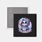 Cereal Killer Ontbijt Cereal Bowl Cereals Skull Magneet (Voorkant / Achterkant)