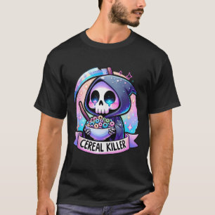 Cereal Killer Ontbijt Cereal Bowl Cereals Skull T-shirt