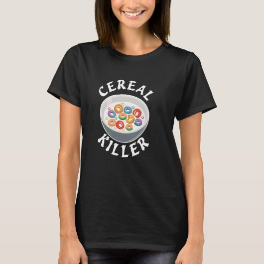 Cereal Killer Ontbijt Graanschaal T-shirt (Voorkant)