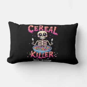 Cereal Killer Ontbijt Grappig Cereal Bowl Skelet Kussen