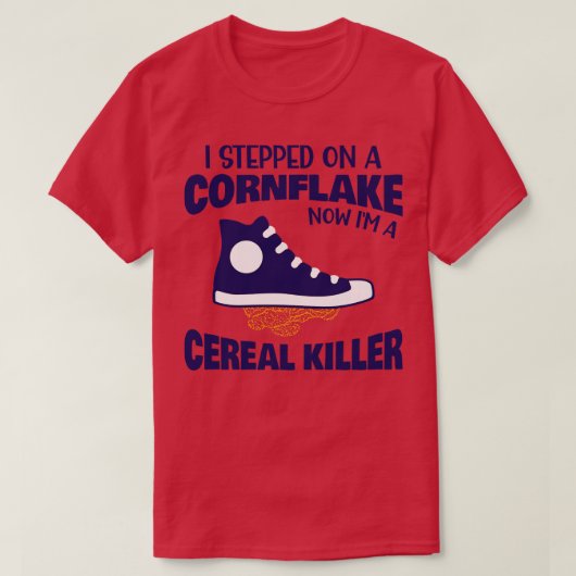 Cereal Killer Pun Dad Joke T-shirt (Design voorkant)