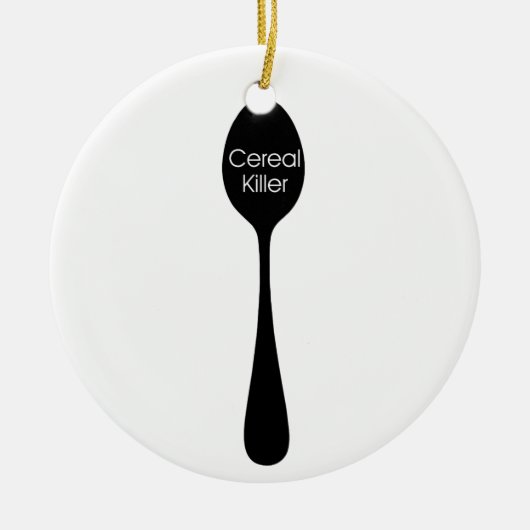Cereal Killer Spoon Keramisch Ornament (Voorkant)
