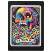 Cereal Killer Tarot – Skull Eating Cereal, Dark Klembord (Achterkant)