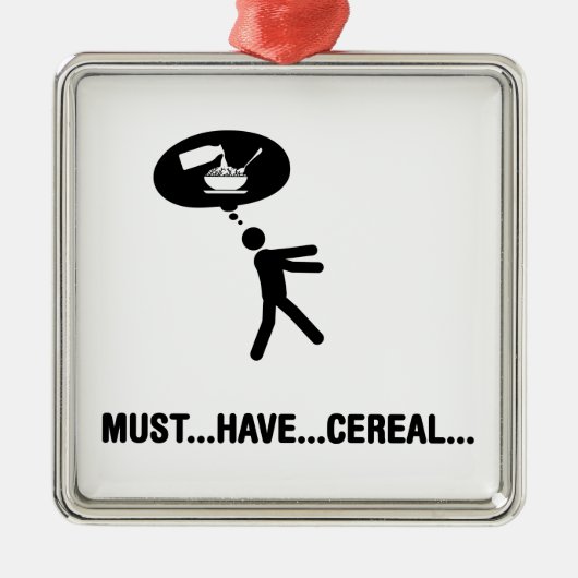 Cereal Lover Metalen Ornament (Voorkant)