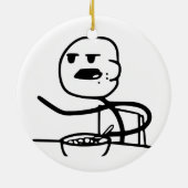 Cereal Meme Guy Keramisch Ornament (Achterkant)