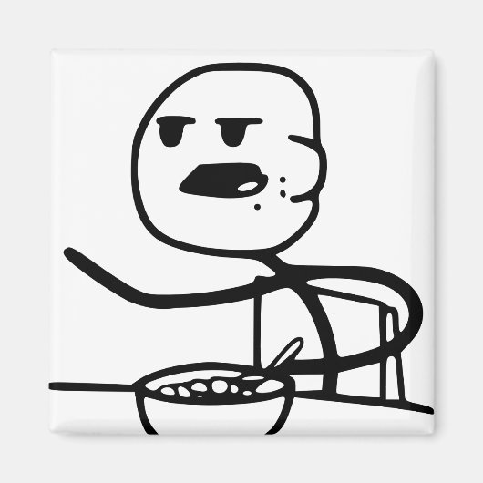 Cereal Meme Guy Magneet (Voorkant)