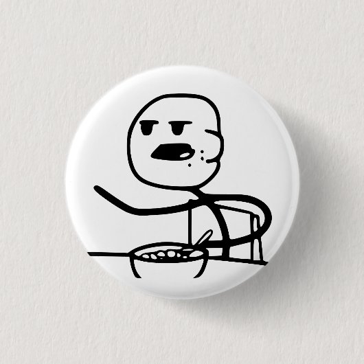 Cereal Meme Guy Ronde Button 3,2 Cm (Voorkant)