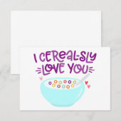 CEREAL-SLY houdt van je Kaart (Voorkant / Achterkant)