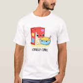 Cerealsly Corny Grappige Melk Graanwoordspeling T-shirt (Voorkant)