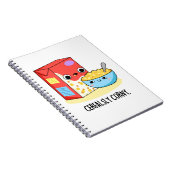 Cerealsly Flauw Grappige Melk Graan Grappige Woord Notitieboek (Rechterzijde)