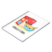 Cerealsly Flauw Grappige Melk Graan Grappige Woord Notitieboek (Linkerzijde)