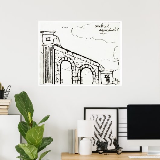 Cerebral Aqueduct print (Thuiskantoor)