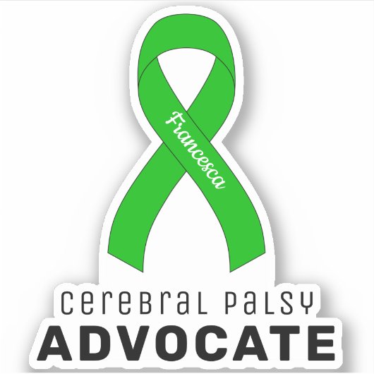 Cerebral Palsy Advocate Vinyl Sticker (Voorkant)