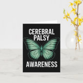 Cerebral Palsy Awareness Butterfly Suprters And Ad Kaart (Gele Bloem)