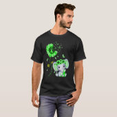 Cerebral Palsy Awareness Green Hippie Sunflower El T-shirt (Voorkant volledig)