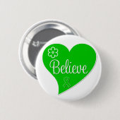 Cerebral Palsy Believe Heart Ronde Button 5,7 Cm (Voorkant /achterkant)