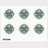 Cerebral Palsy Celtic Cross Ronde Sticker (Vel)