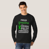Cerebral Palsy CP Awareness Proud Warrior Survivor T-shirt (Voorkant volledig)