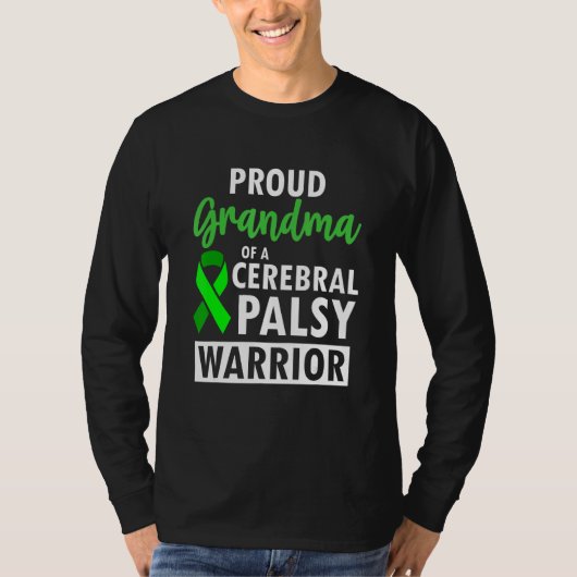 Cerebral Palsy CP Awareness Proud Warrior Survivor T-shirt (Voorkant)
