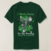 Cerebral Palsy Elephant I Draag Green CP mama T-shirt (Design voorkant)