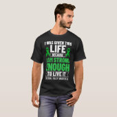 Cerebral Palsy Green Ribbon Brain Damage Awareness T-shirt (Voorkant volledig)