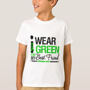 Cerebral palsy ik Draag groen lint voor beste vrie T-shirt