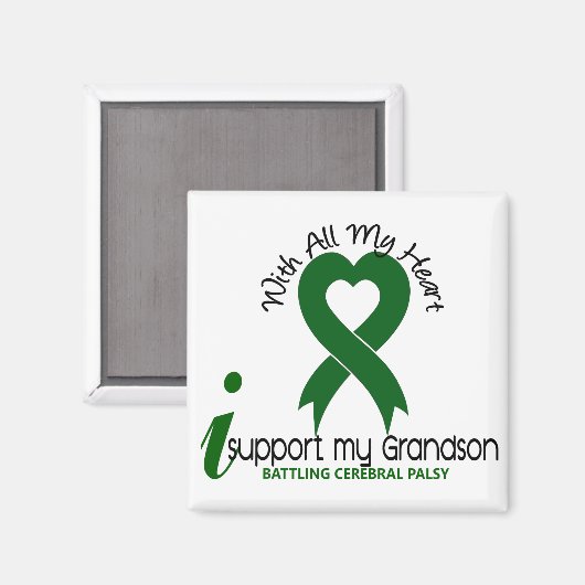 Cerebral Palsy Ik steun mijn kleinzoon Magneet (Voorkant / Achterkant)