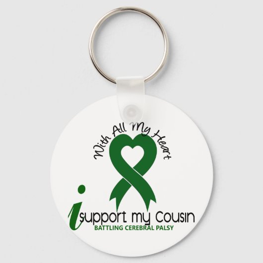 Cerebral Palsy Ik steun mijn neef Sleutelhanger (Voorkant)