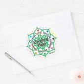 Cerebral Palsy Lotus Ronde Sticker (Envelop)