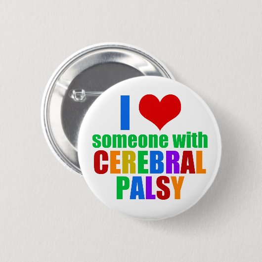 Cerebral Palsy Love Ronde Button 5,7 Cm (Voorkant /achterkant)