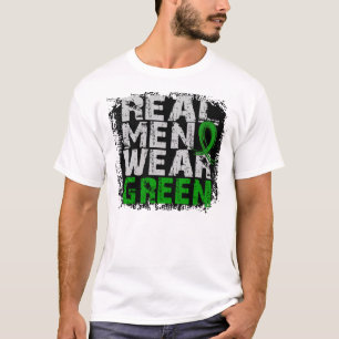 Cerebral Palsy Real Mannen Draag groen T-shirt