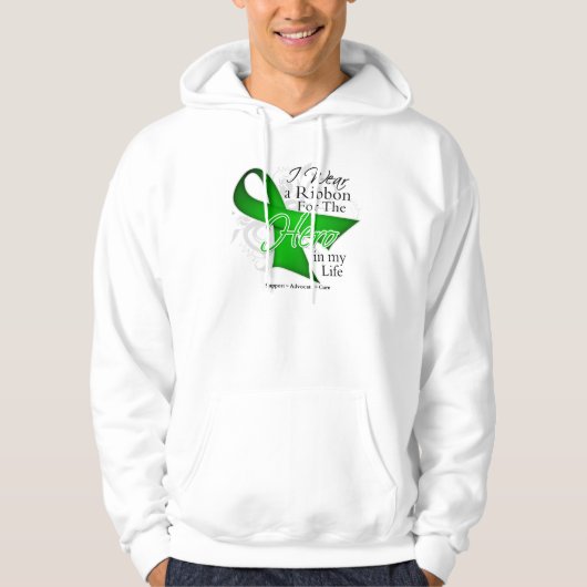 Cerebral Palsy Ribbon Hero in mijn leven Hoodie (Voorkant)