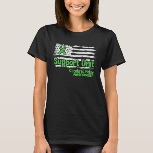 Cerebral Palsy Support Unit Flag Cerebral Palsy Aw T-shirt (Voorkant)