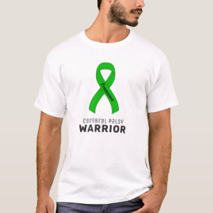 Cerebral Palsy Warrior Ribbon White Mannen T-Shirt